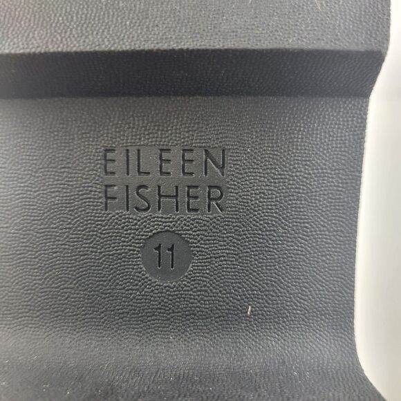 Eileen Fisher Tan Taupe Leather Lug Platform Ankle Booties Boots  Size 11 - Picture 15 of 15